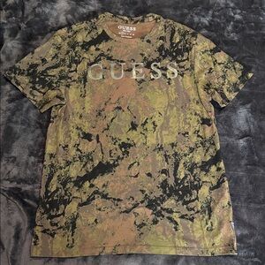 Men’s Guess? Print Crew Neck Tee - S